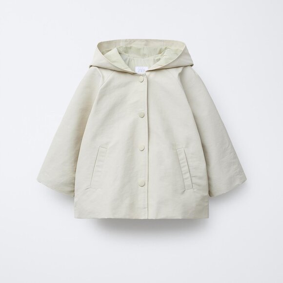 Zara Kids Beige Jacket with Hood